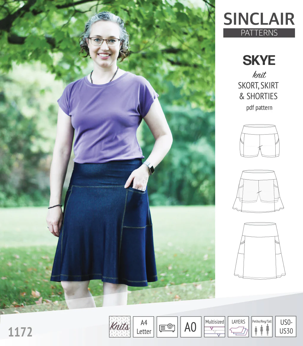 Skye skort, skirt and shorties with pockets (PDF) - Image 67