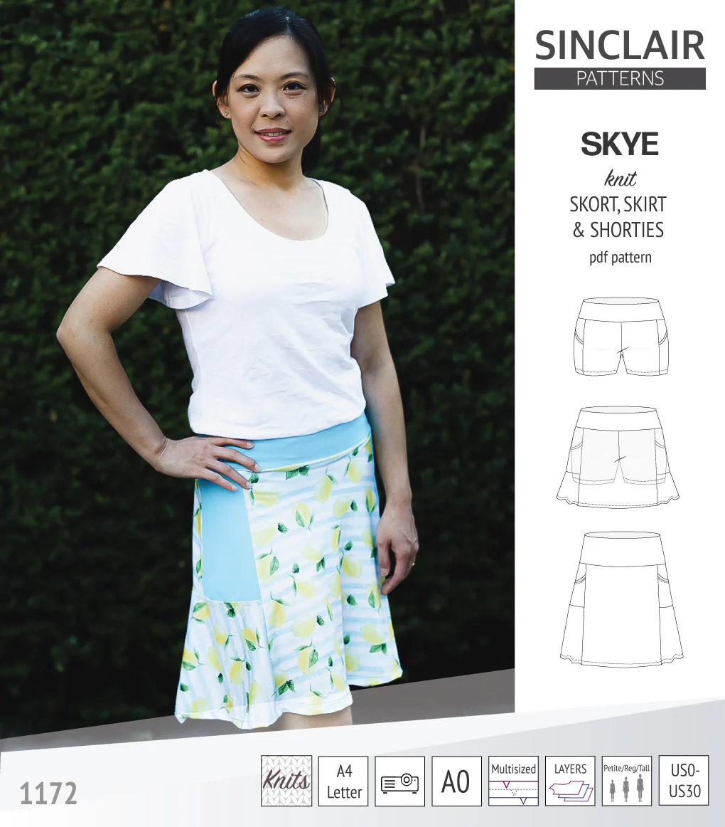 Skye skort, skirt and shorties with pockets (PDF) - Image 69