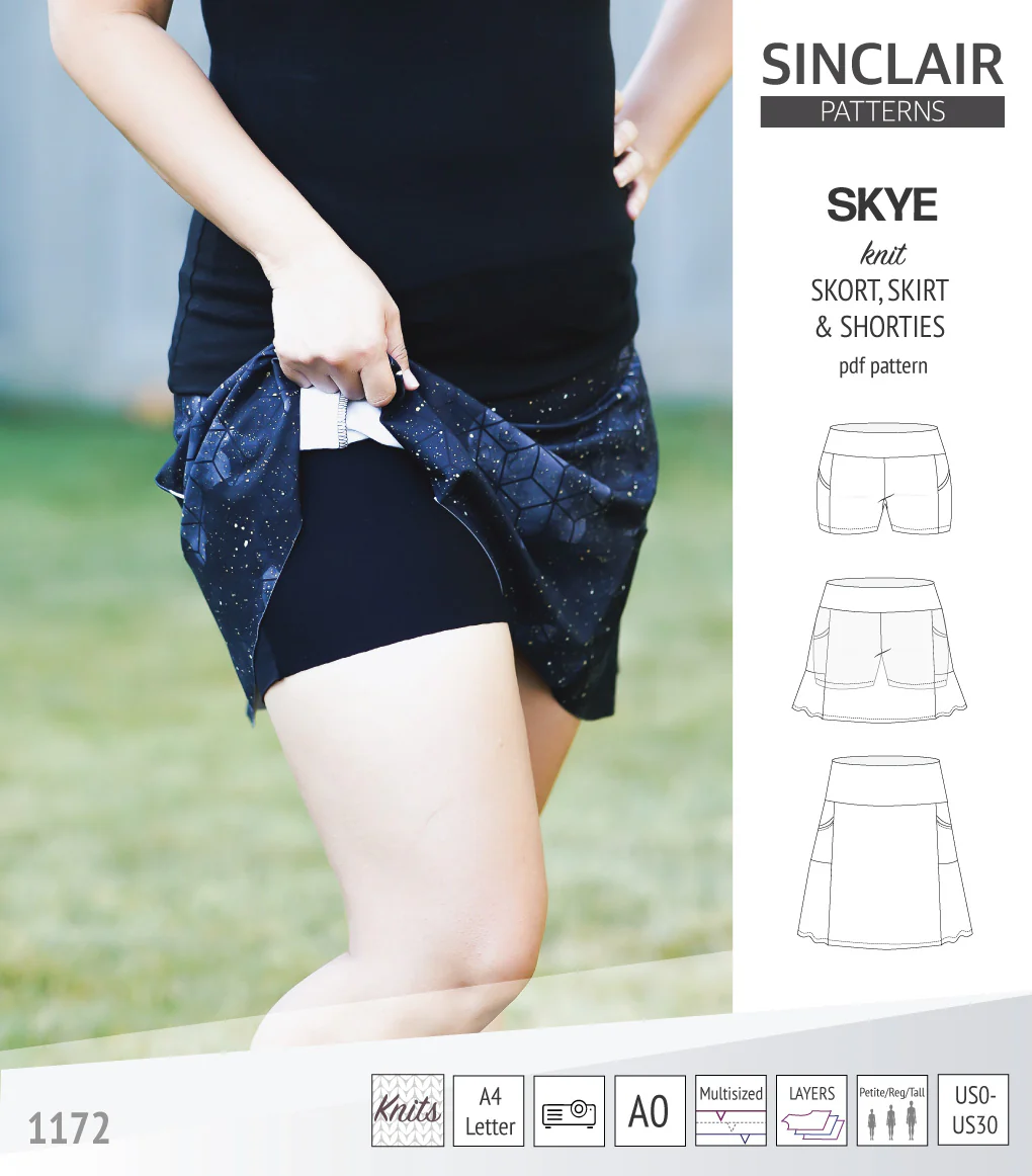 Skye skort, skirt and shorties with pockets (PDF) - Image 7
