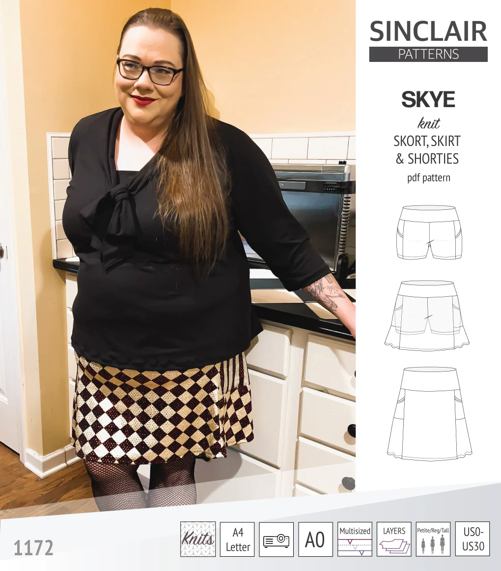 Skye skort, skirt and shorties with pockets (PDF) - Image 70