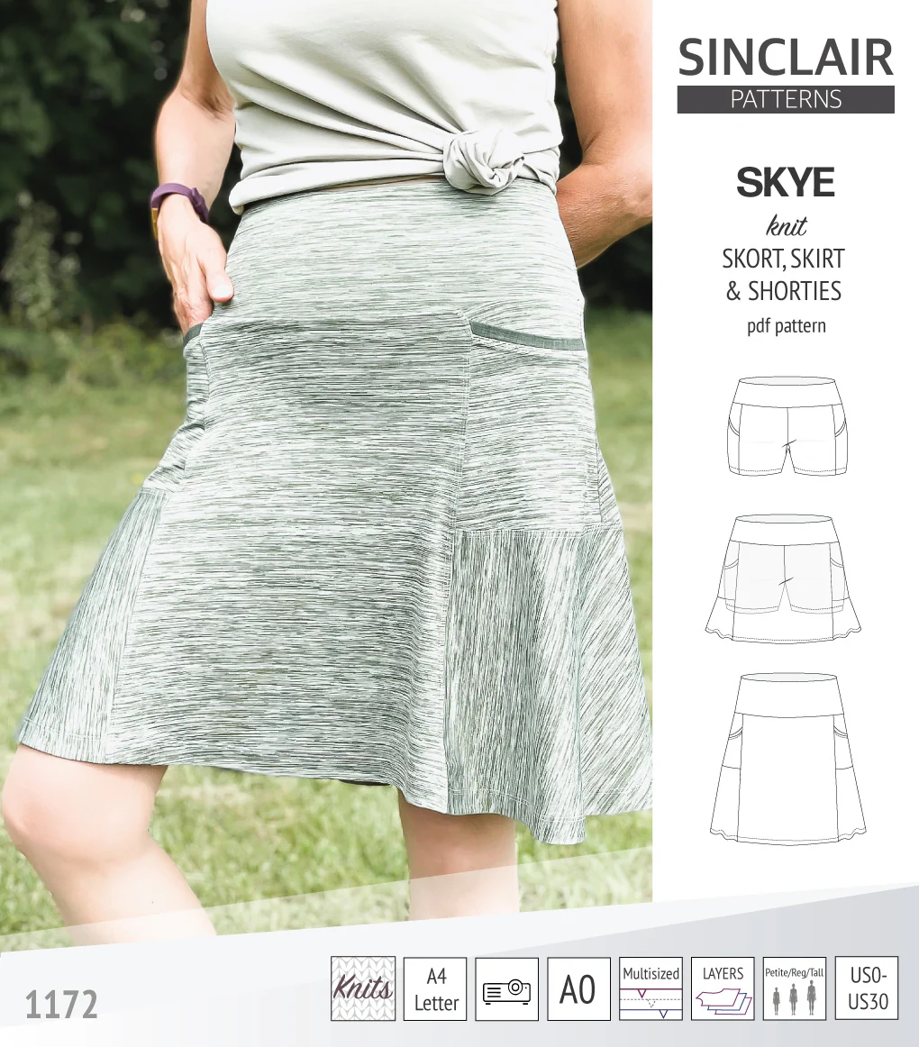 Skye skort, skirt and shorties with pockets (PDF) - Image 9