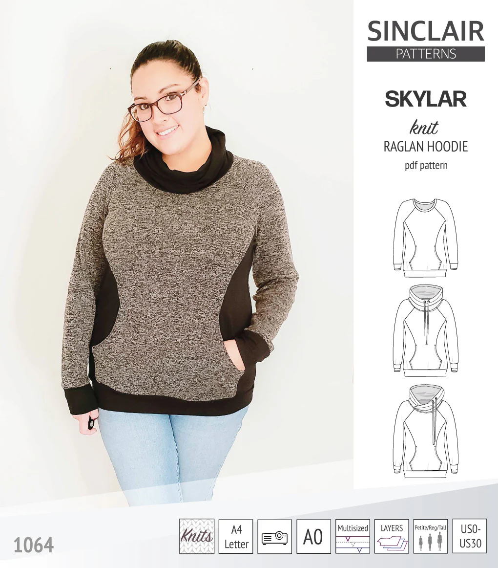 Skylar knit raglan hoodie (PDF) - Image 10