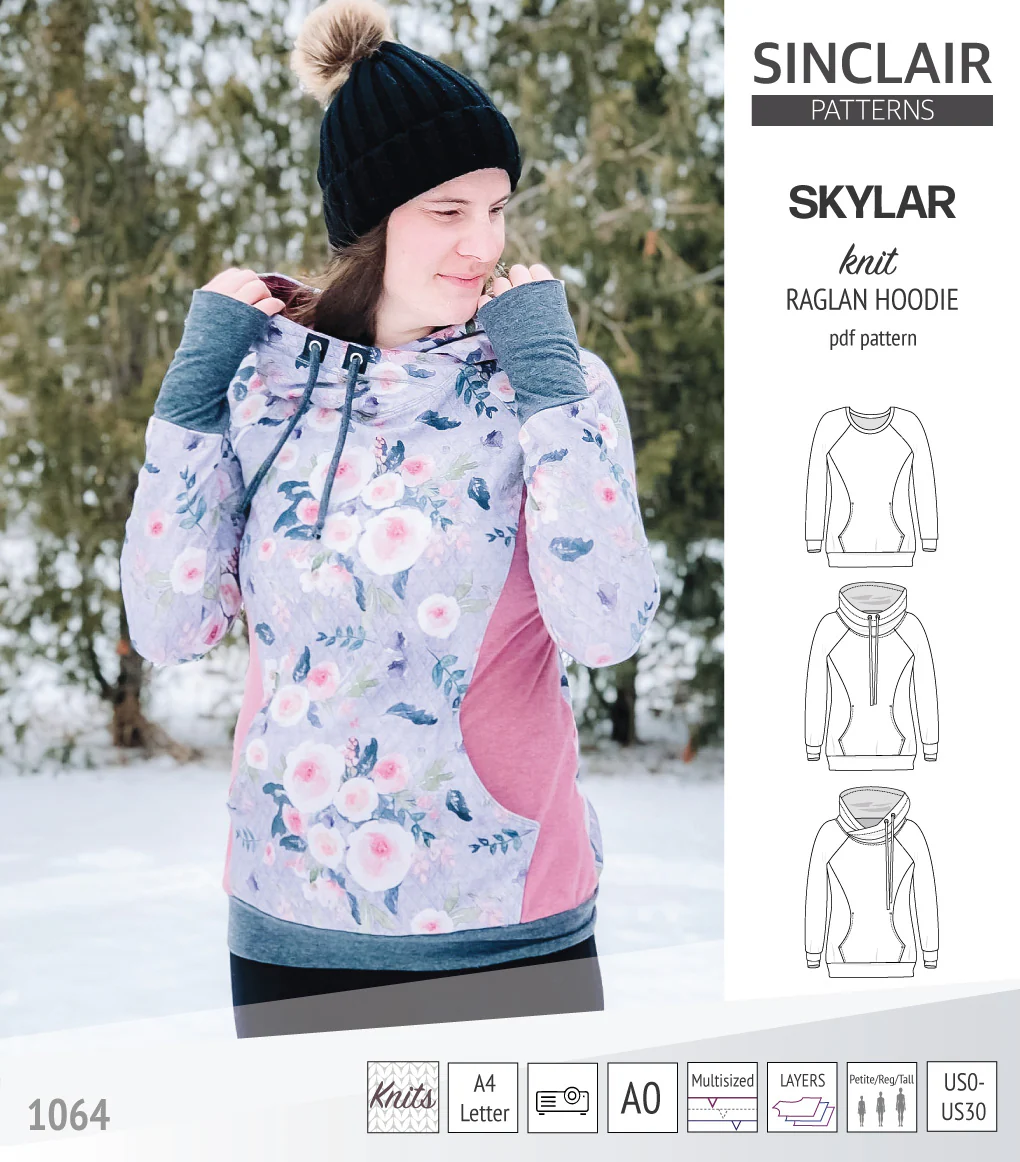 Skylar knit raglan hoodie (PDF) - Image 23