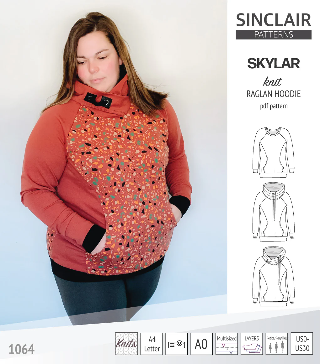 Skylar knit raglan hoodie (PDF) - Image 24