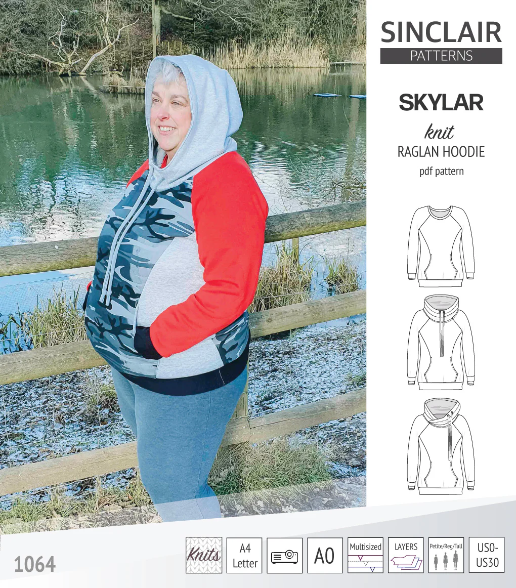 Skylar knit raglan hoodie (PDF) - Image 33