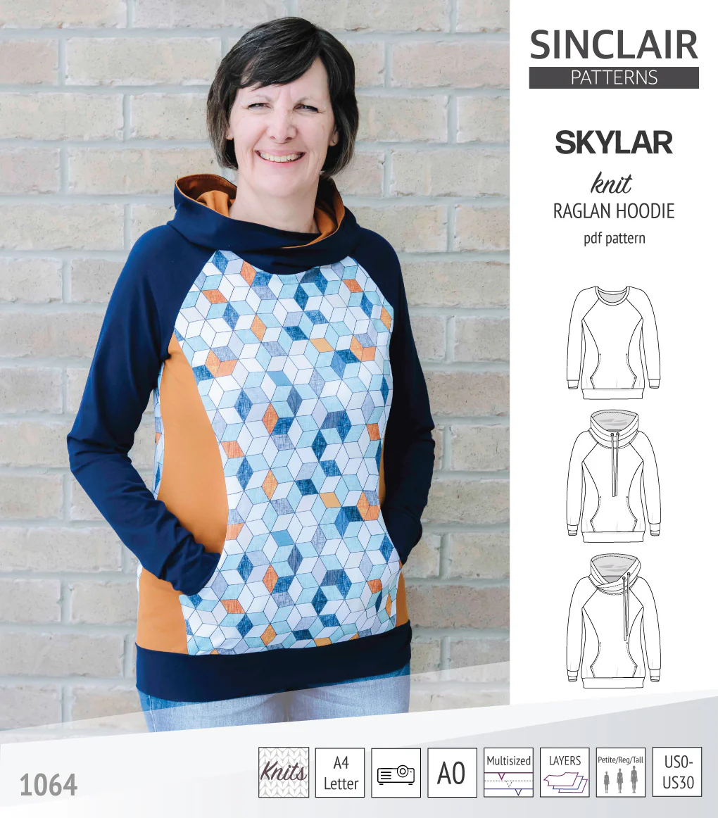 Skylar knit raglan hoodie (PDF) - Image 4