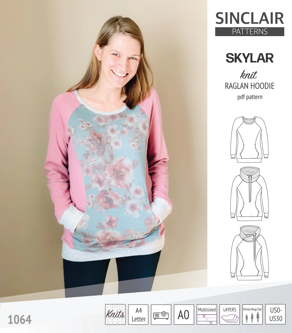 Skylar knit raglan hoodie (PDF) - Image 43