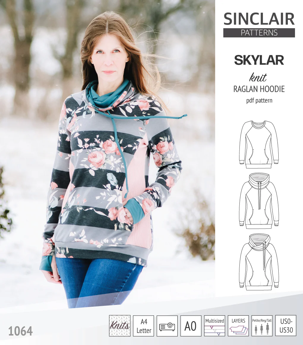 Skylar knit raglan hoodie (PDF) - Image 44