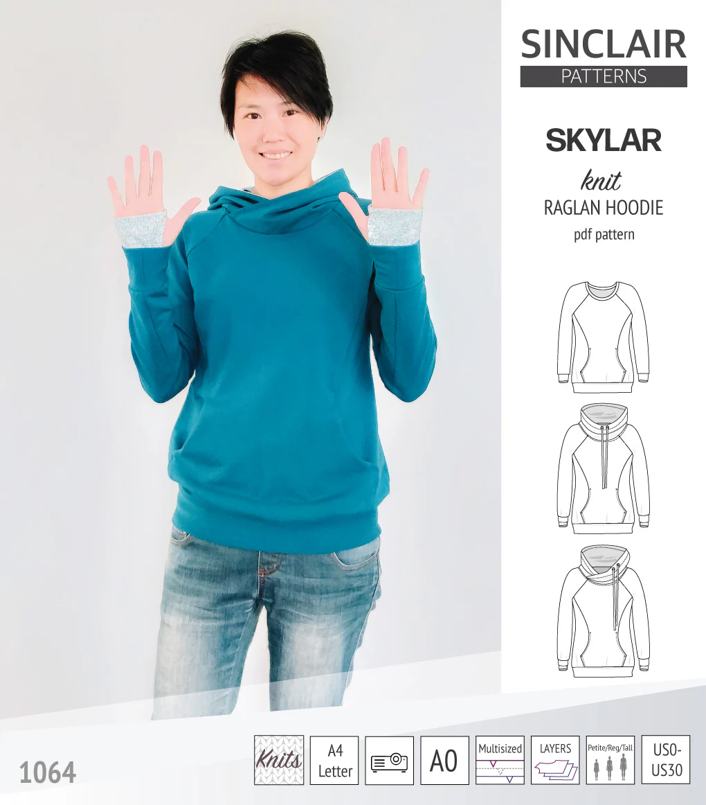 Skylar knit raglan hoodie (PDF) - Image 45