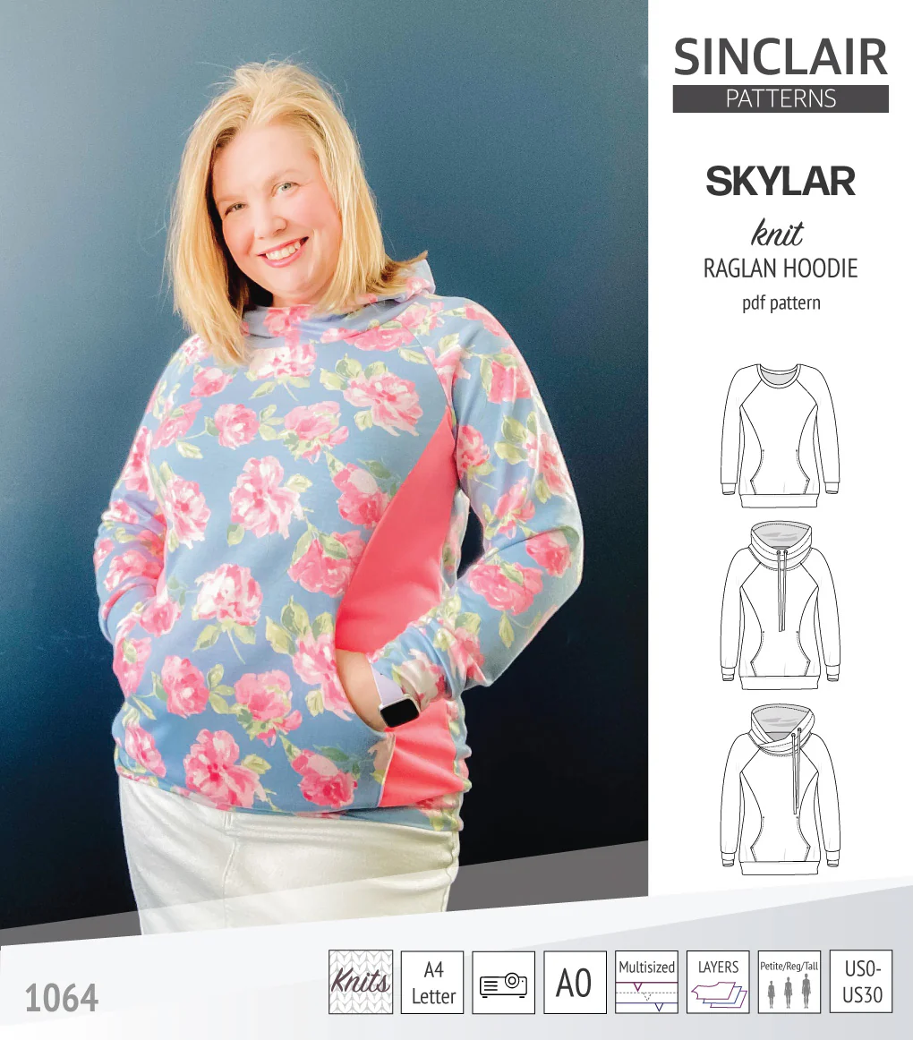 Skylar knit raglan hoodie (PDF) - Image 47