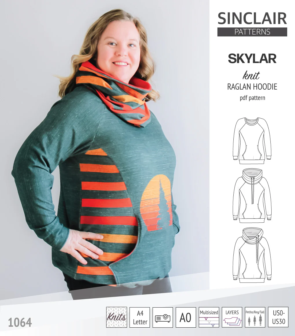 Skylar knit raglan hoodie (PDF) - Image 6