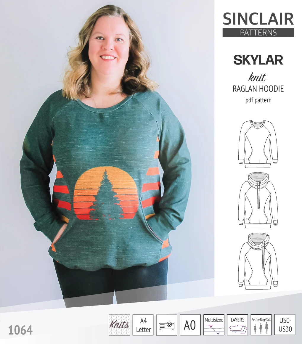 Skylar knit raglan hoodie (PDF) - Image 7