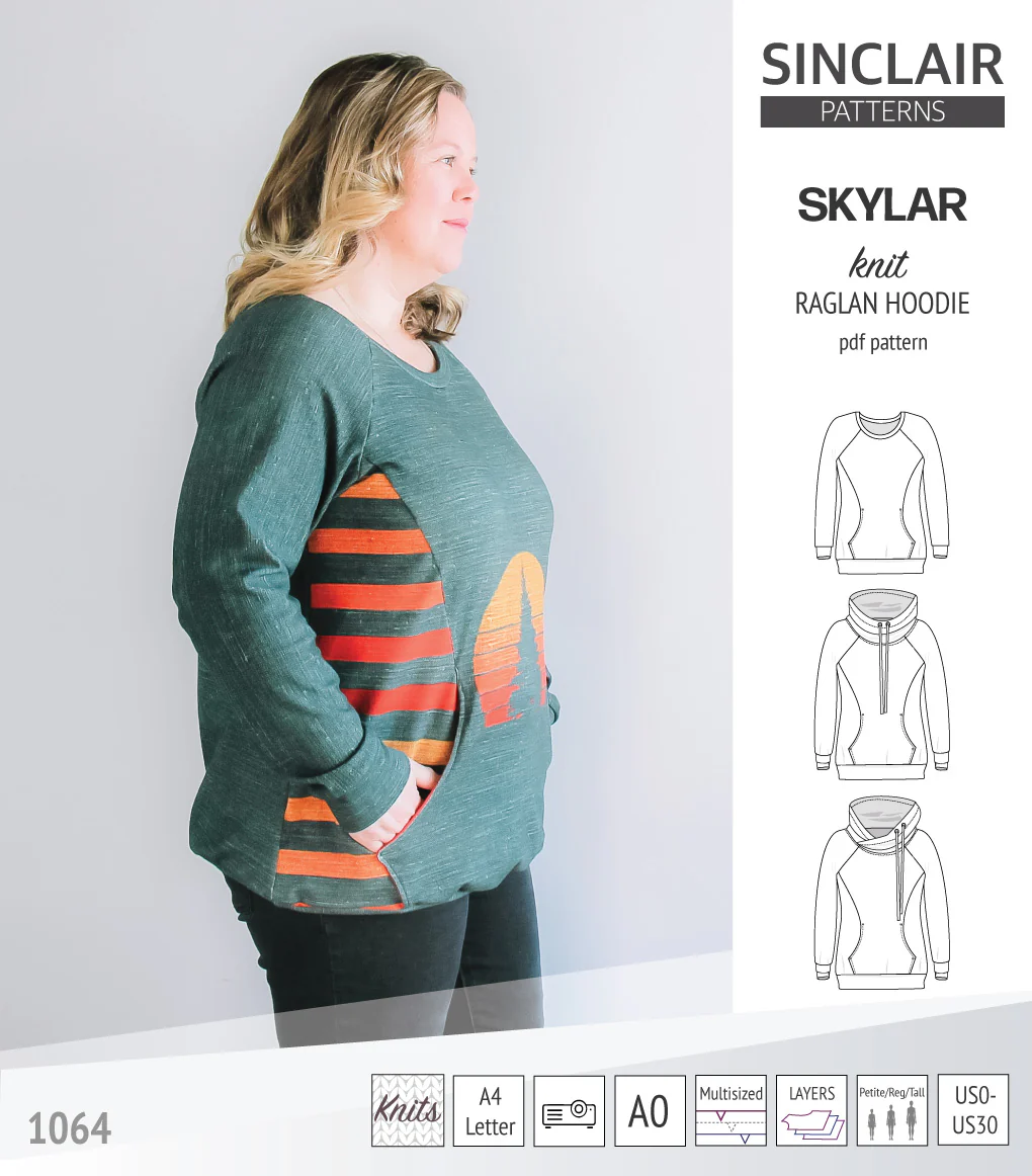 Skylar knit raglan hoodie (PDF) - Image 8