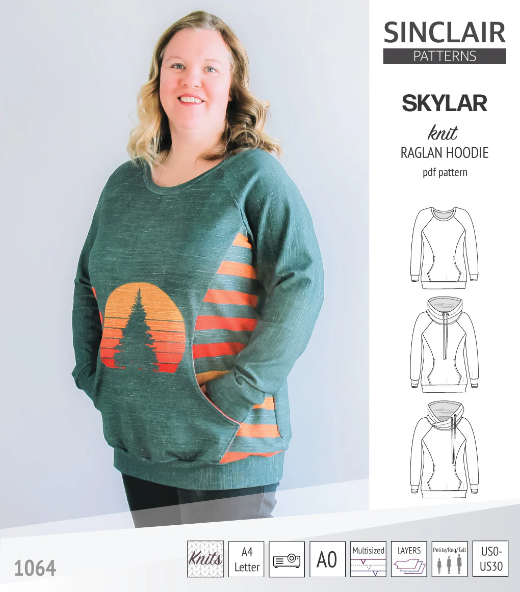 Skylar knit raglan hoodie (PDF) - Image 9