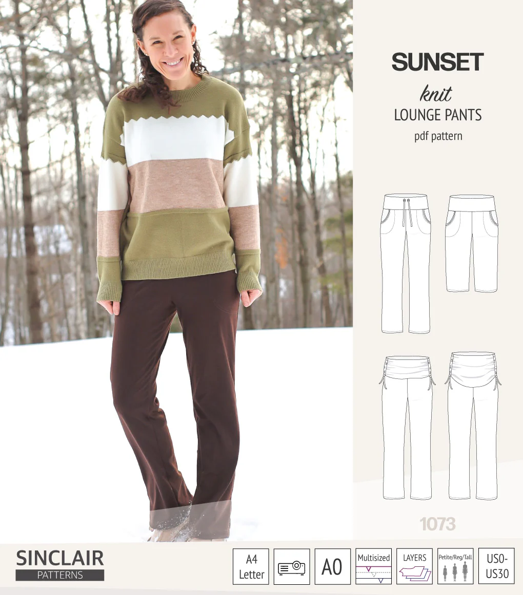 Sunset knit lounge pants (PDF) (2025 Updated) - Image 12
