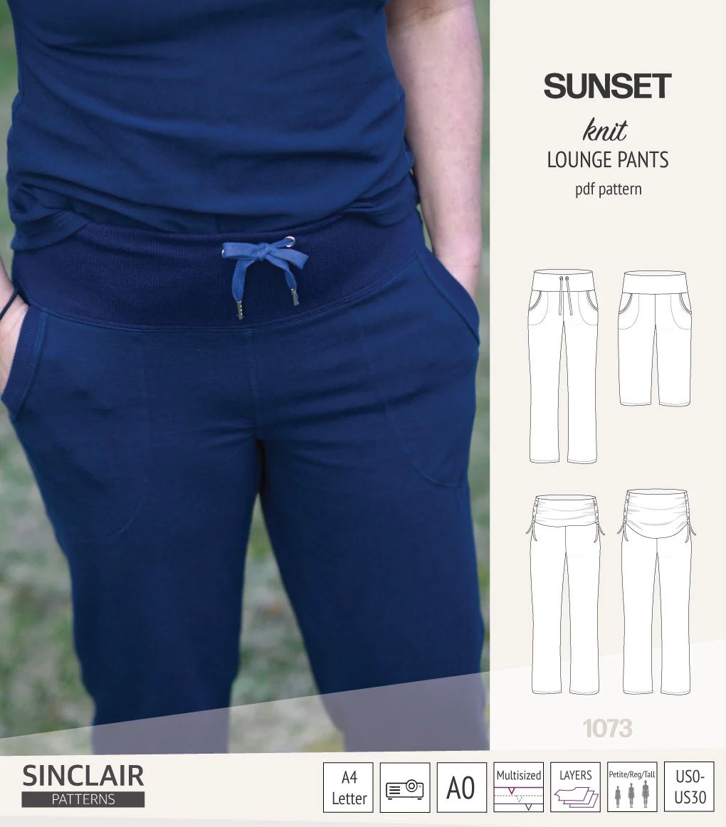 Sunset knit lounge pants (PDF) (2025 Updated) - Image 4