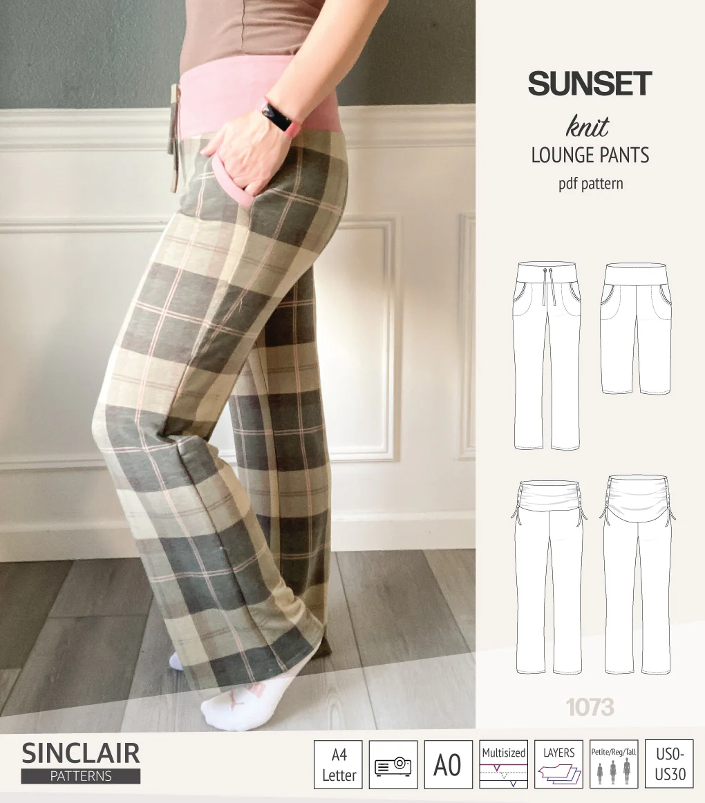 Sunset knit lounge pants (PDF) (2025 Updated) - Image 9