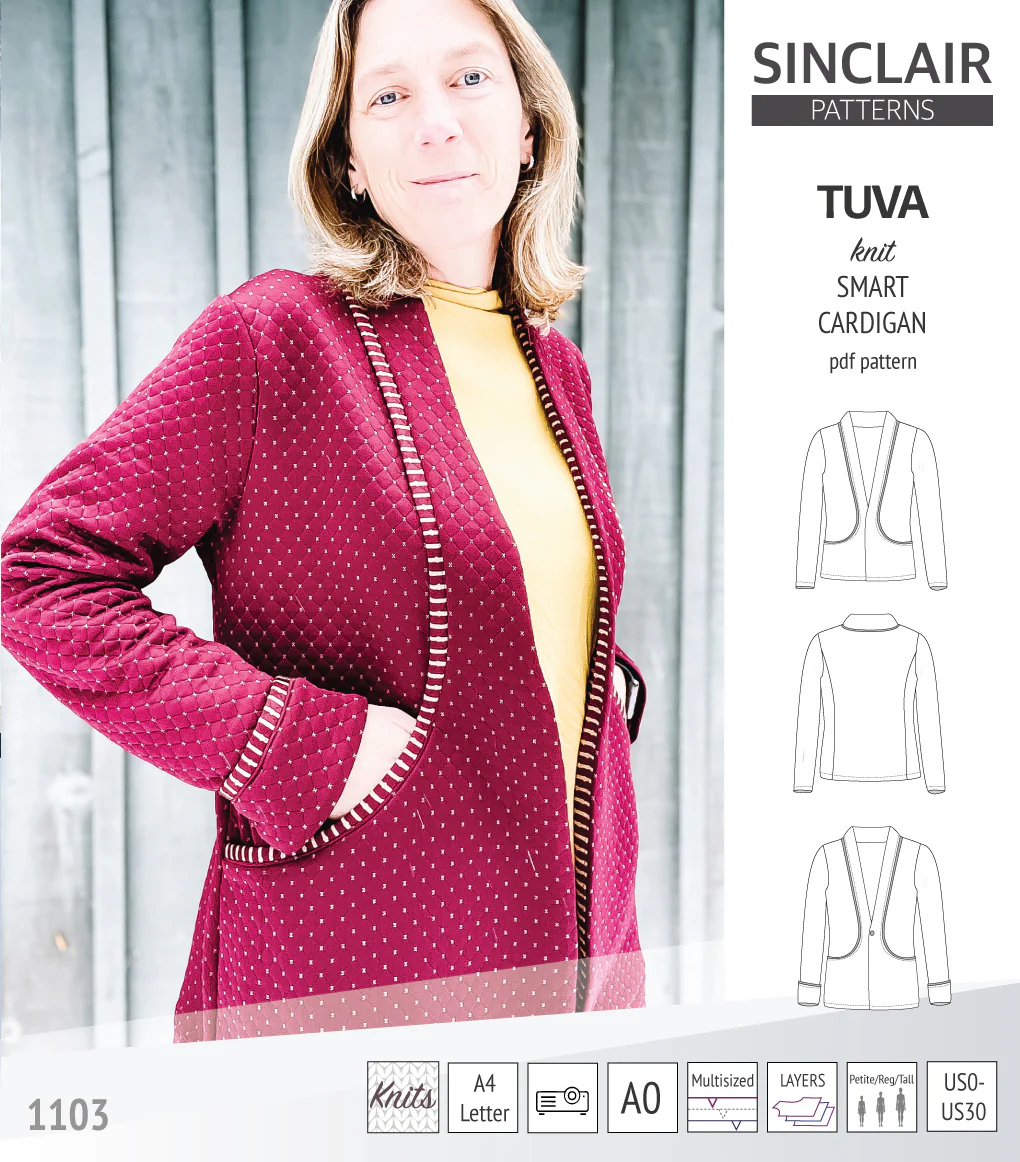 Tuva knit smart cardigan with pockets (PDF) - Image 12