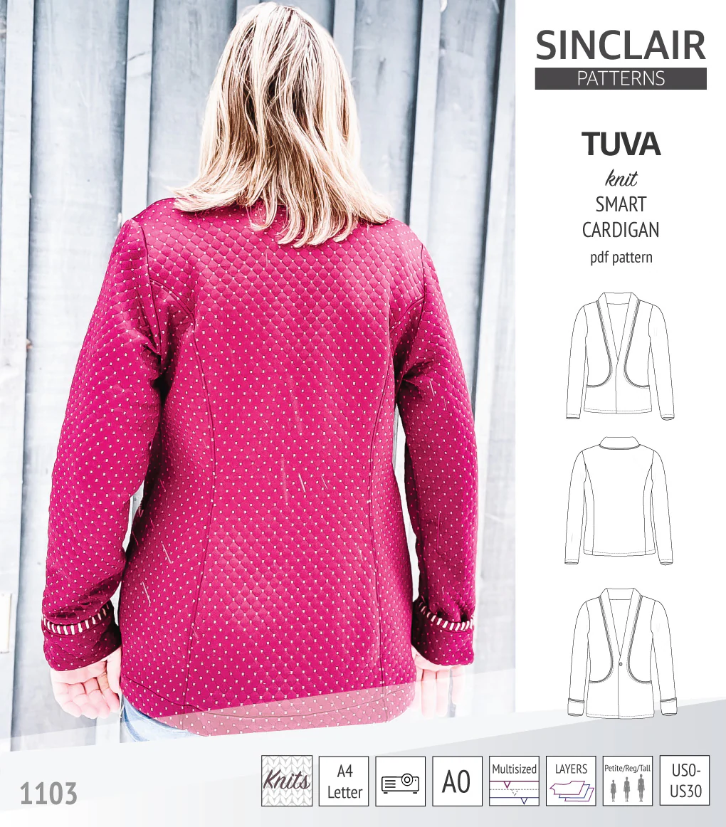 Tuva knit smart cardigan with pockets (PDF) - Image 13