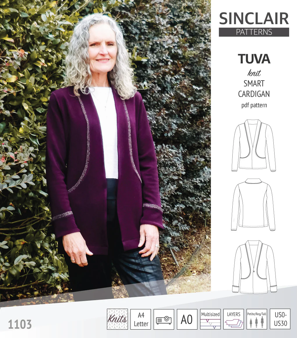 Tuva knit smart cardigan with pockets (PDF) - Image 19