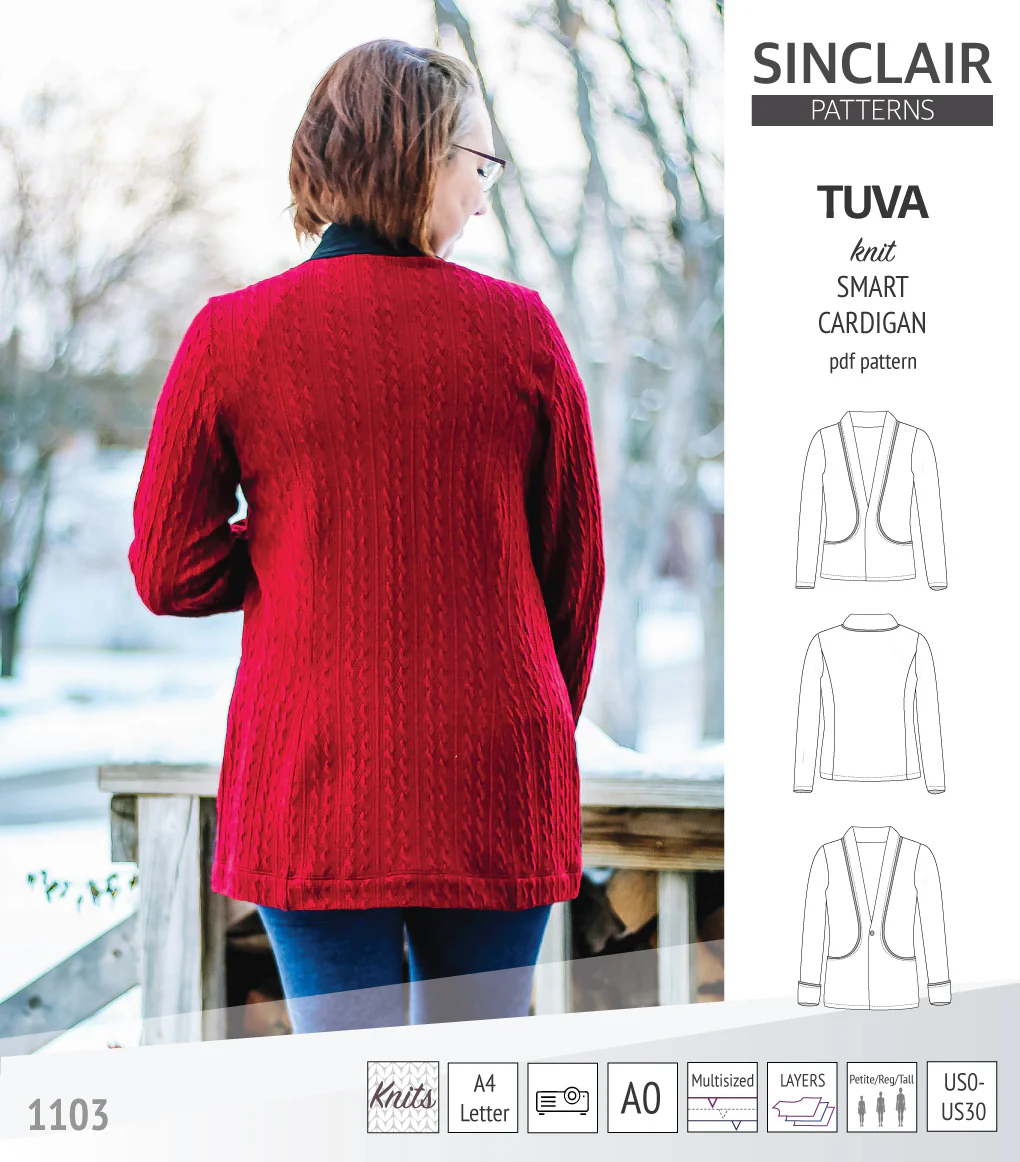 Tuva knit smart cardigan with pockets (PDF) - Image 21