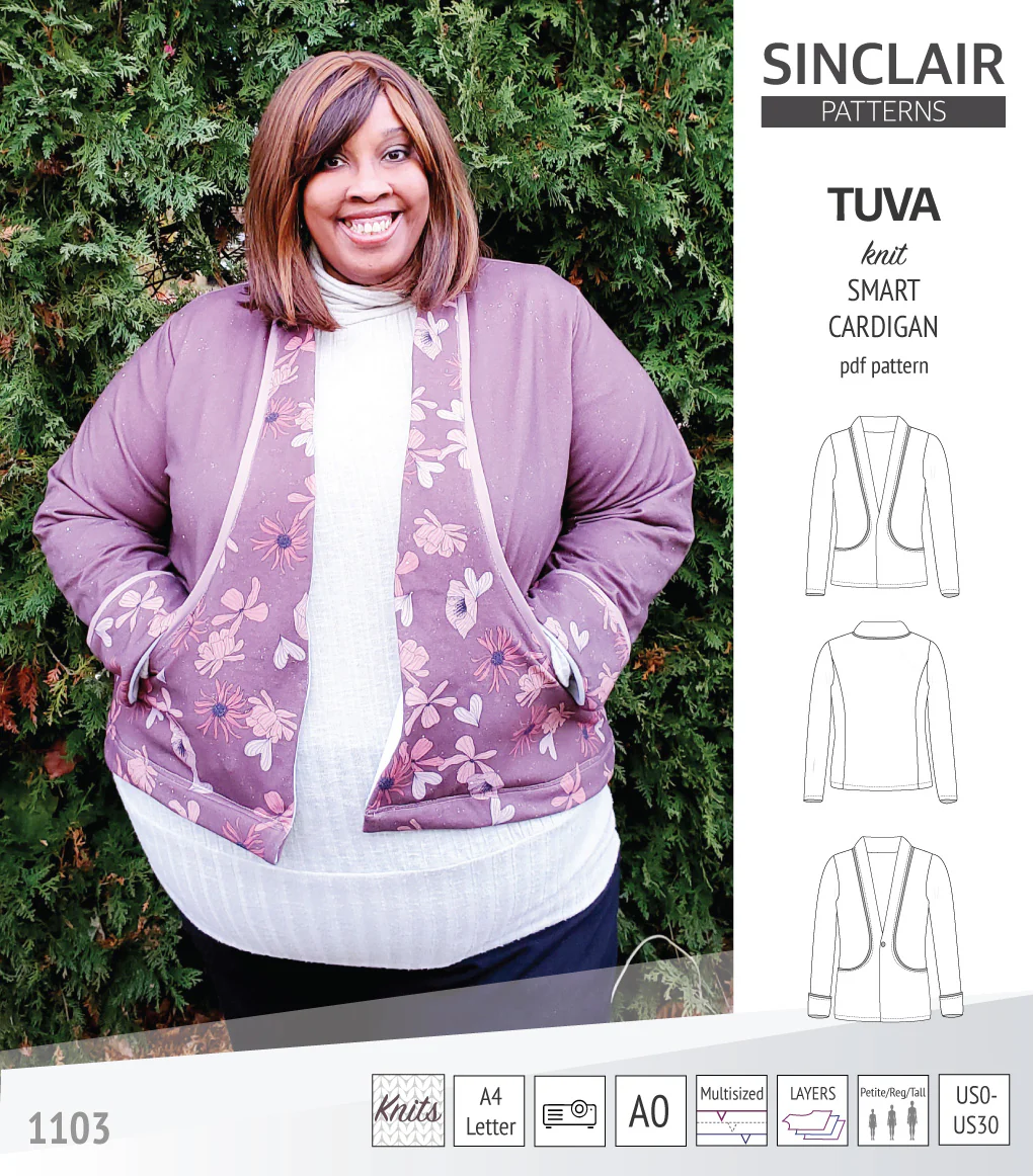Tuva knit smart cardigan with pockets (PDF) - Image 29