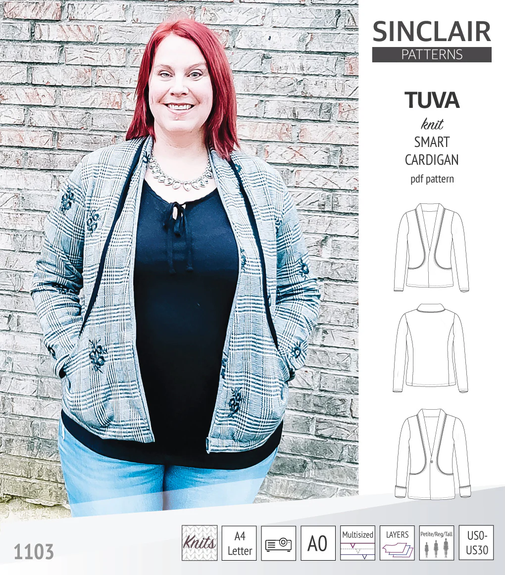 Tuva knit smart cardigan with pockets (PDF) - Image 31