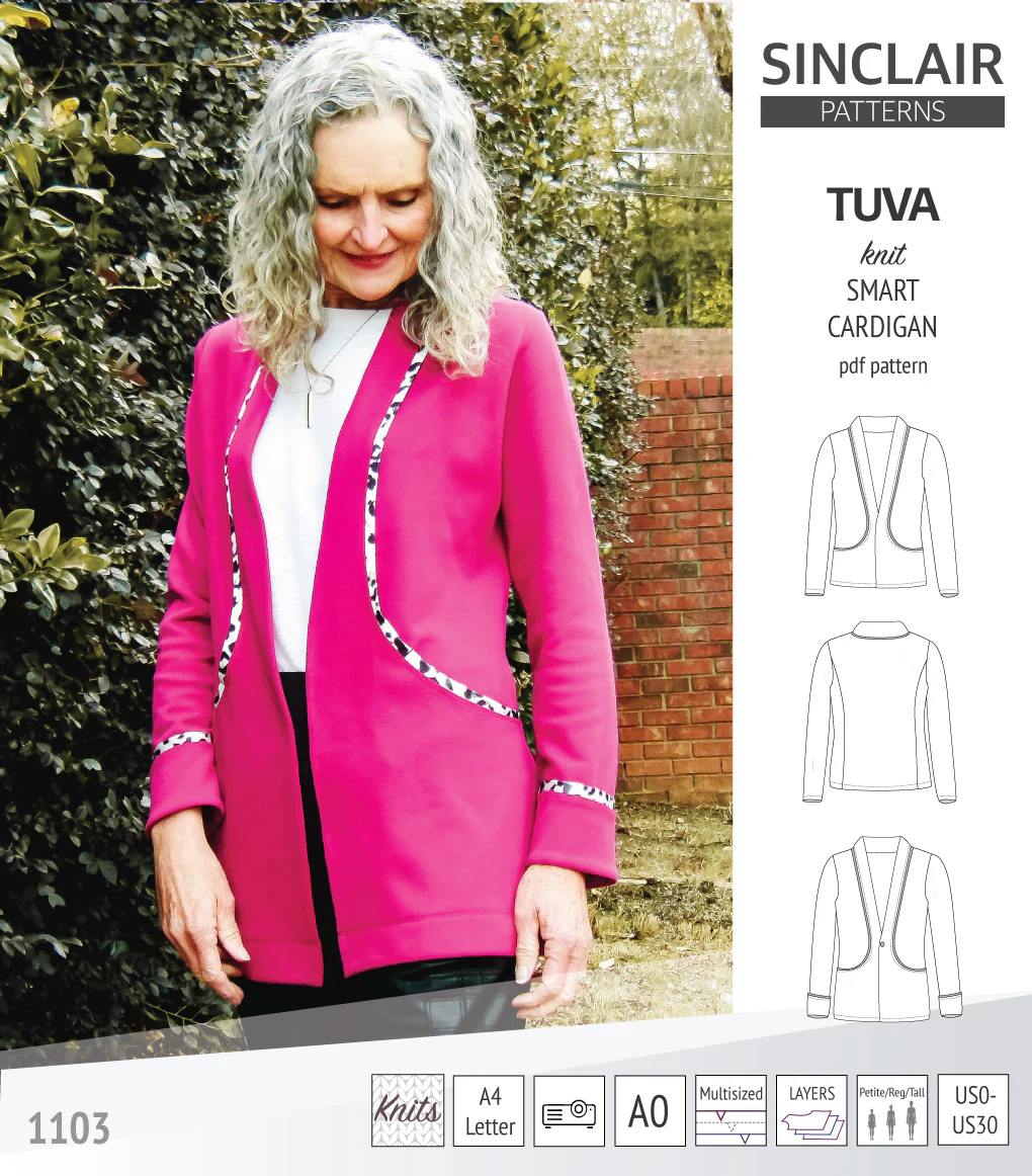 Tuva knit smart cardigan with pockets (PDF) - Image 39