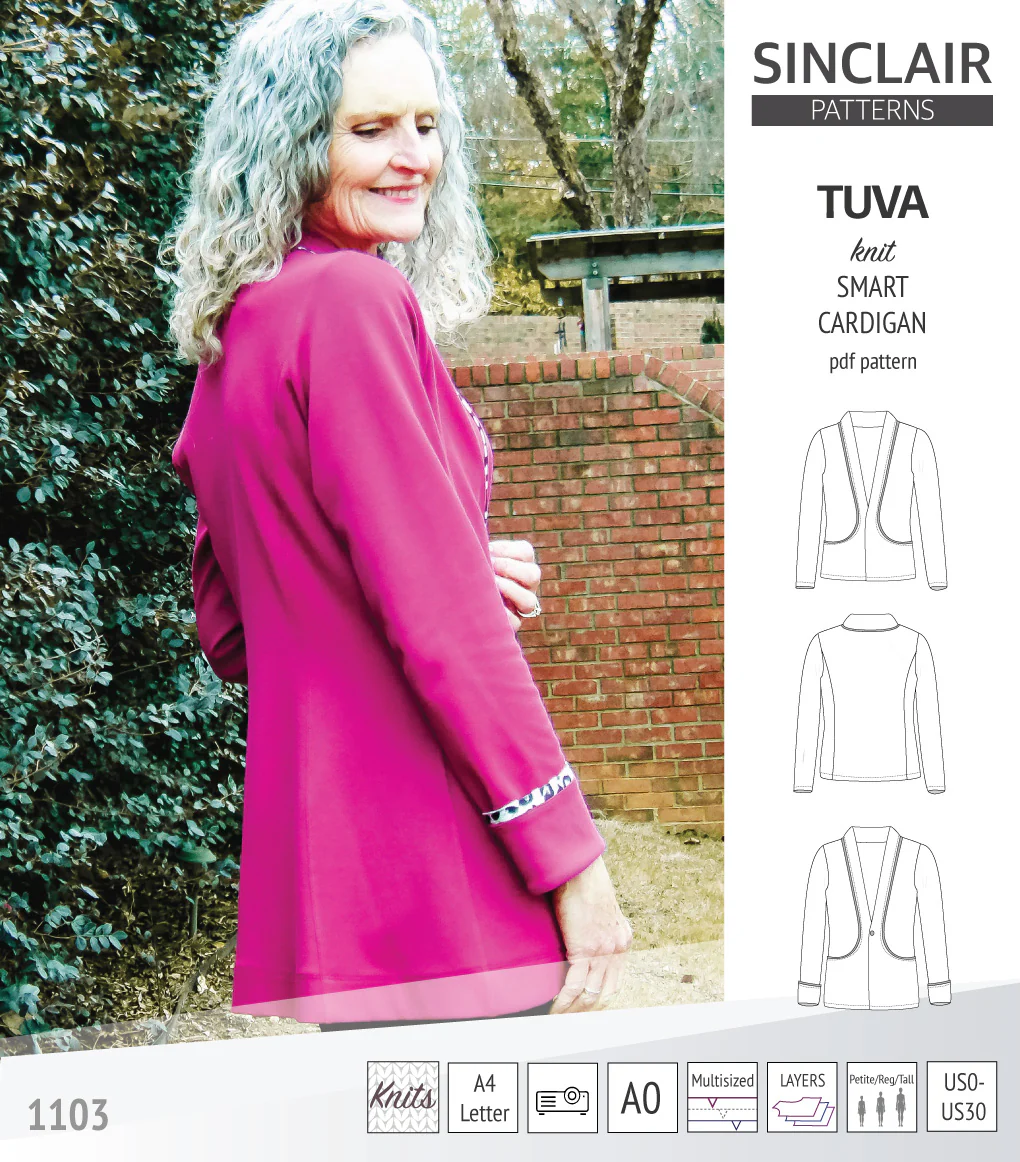 Tuva knit smart cardigan with pockets (PDF) - Image 40