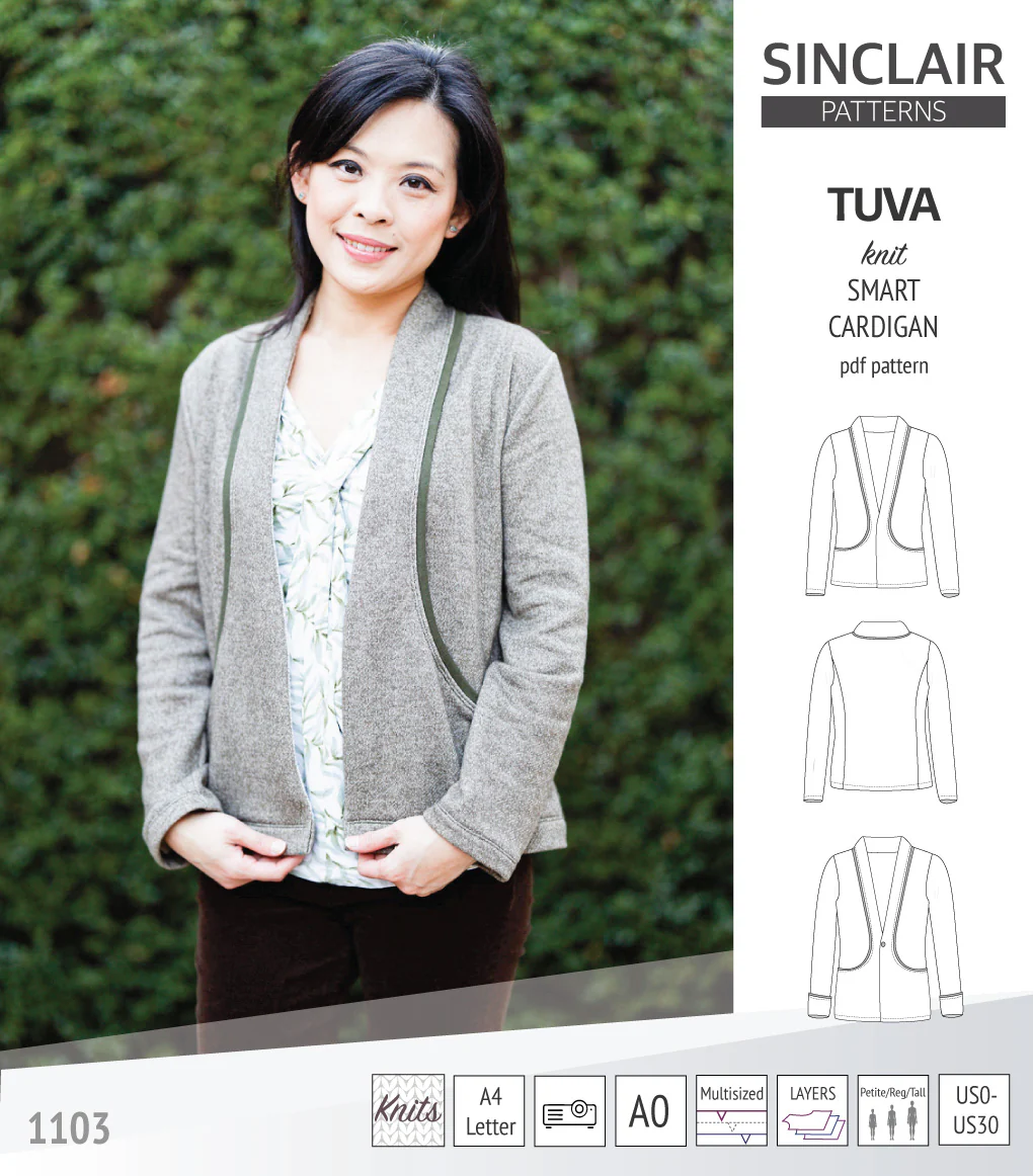 Tuva knit smart cardigan with pockets (PDF) - Image 6