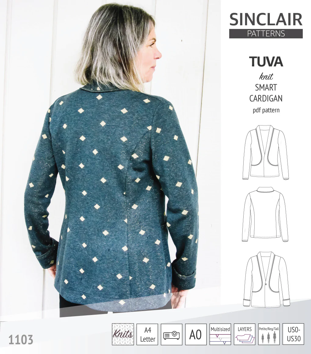Tuva knit smart cardigan with pockets (PDF) - Image 8