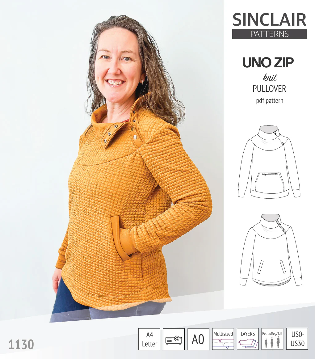 Uno zip pullover (PDF) - Image 4