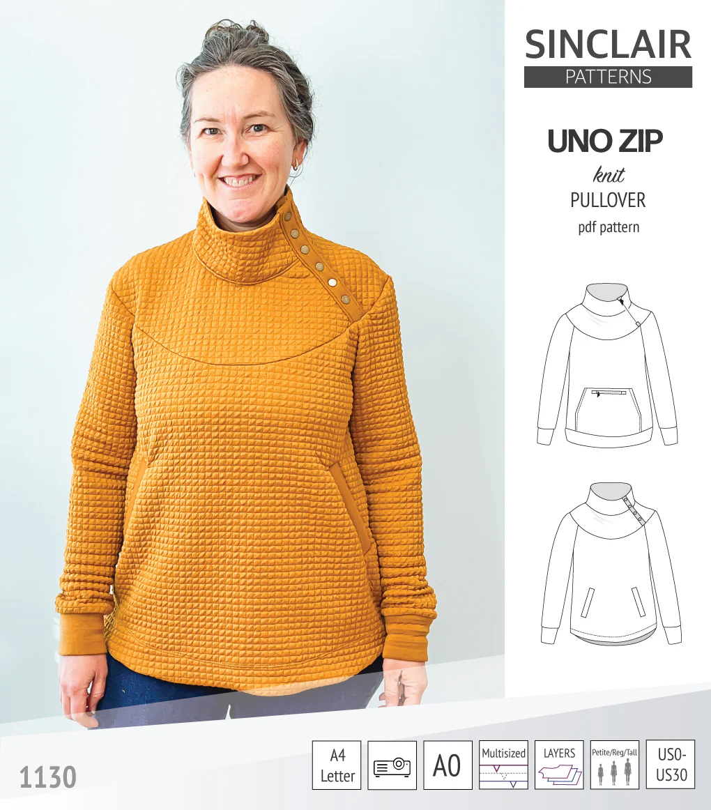Uno zip pullover (PDF) - Image 5