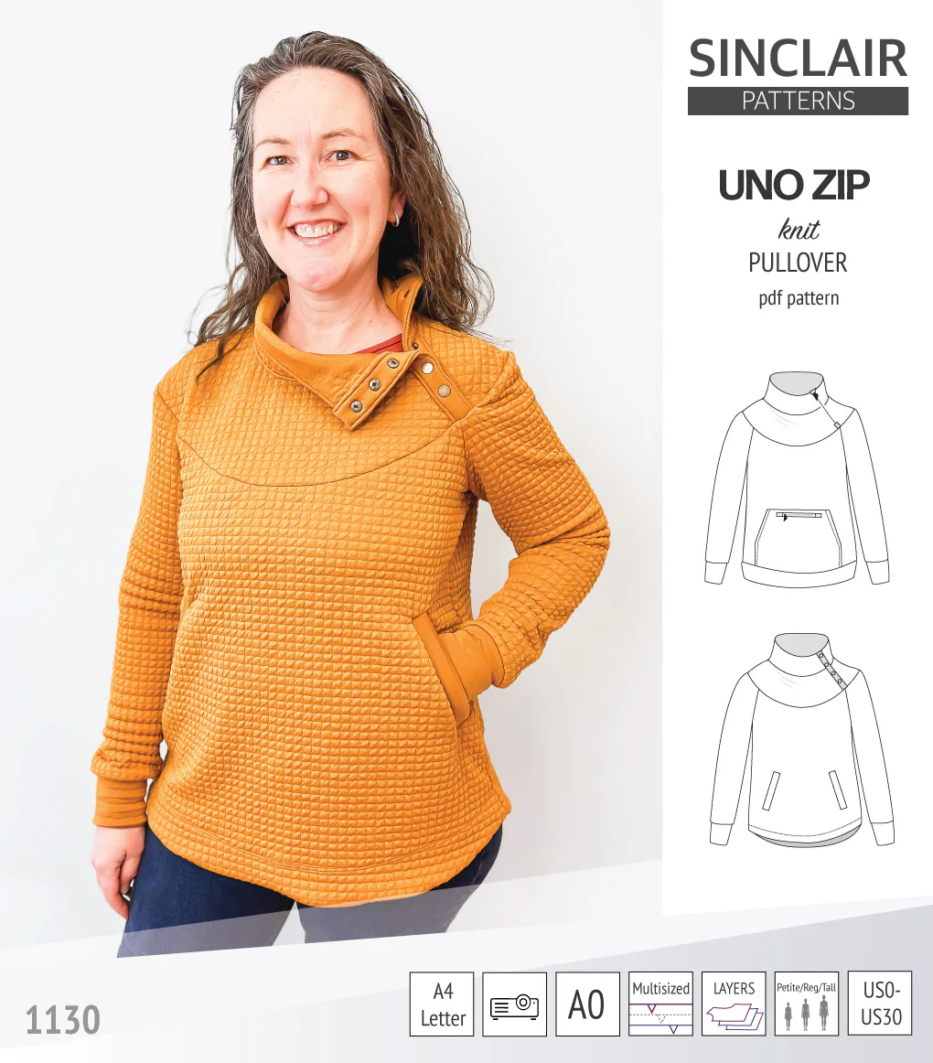 Uno zip pullover (PDF) - Image 6