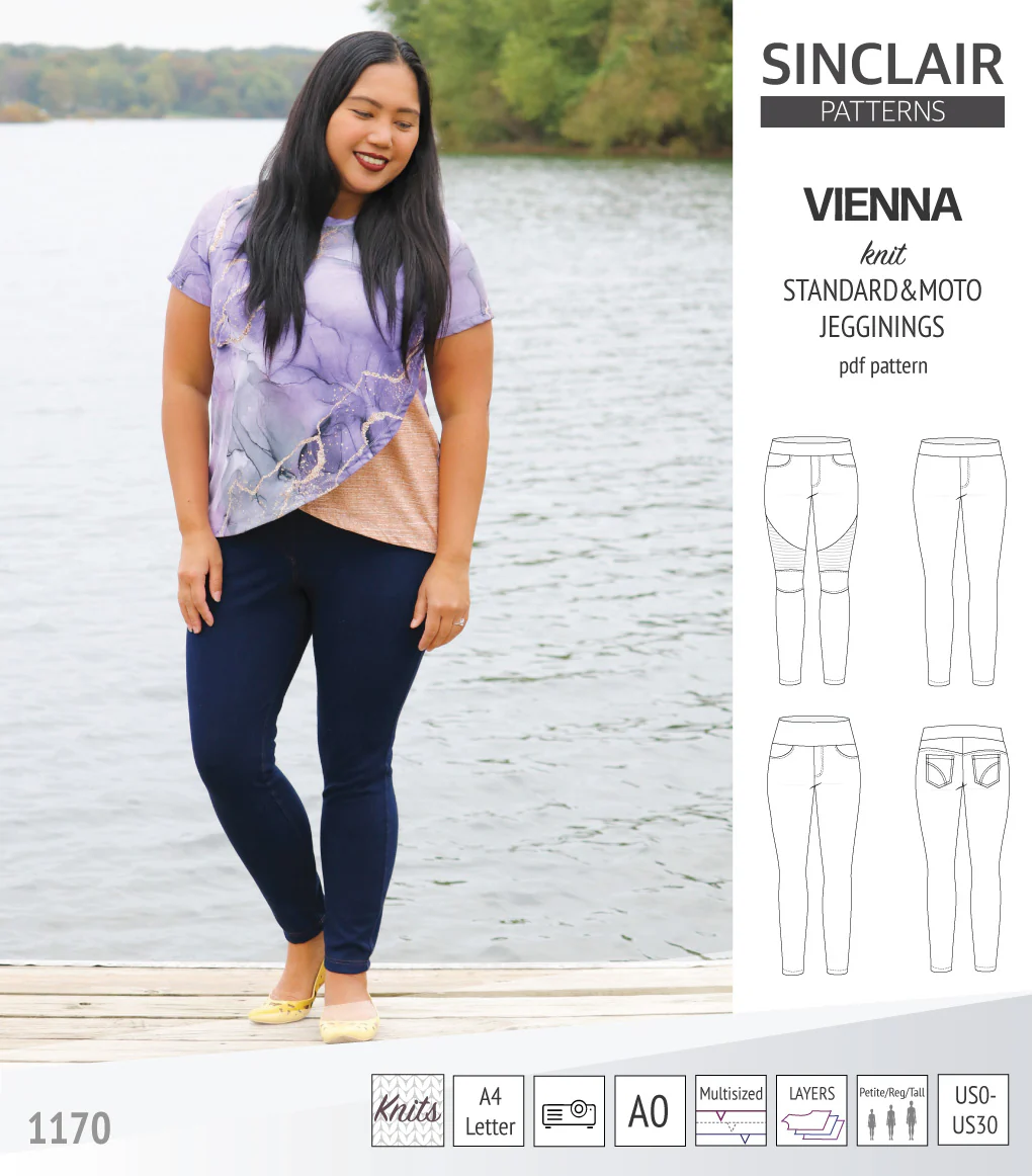 Vienna knit jeggings with moto patch option (PDF) - Image 12