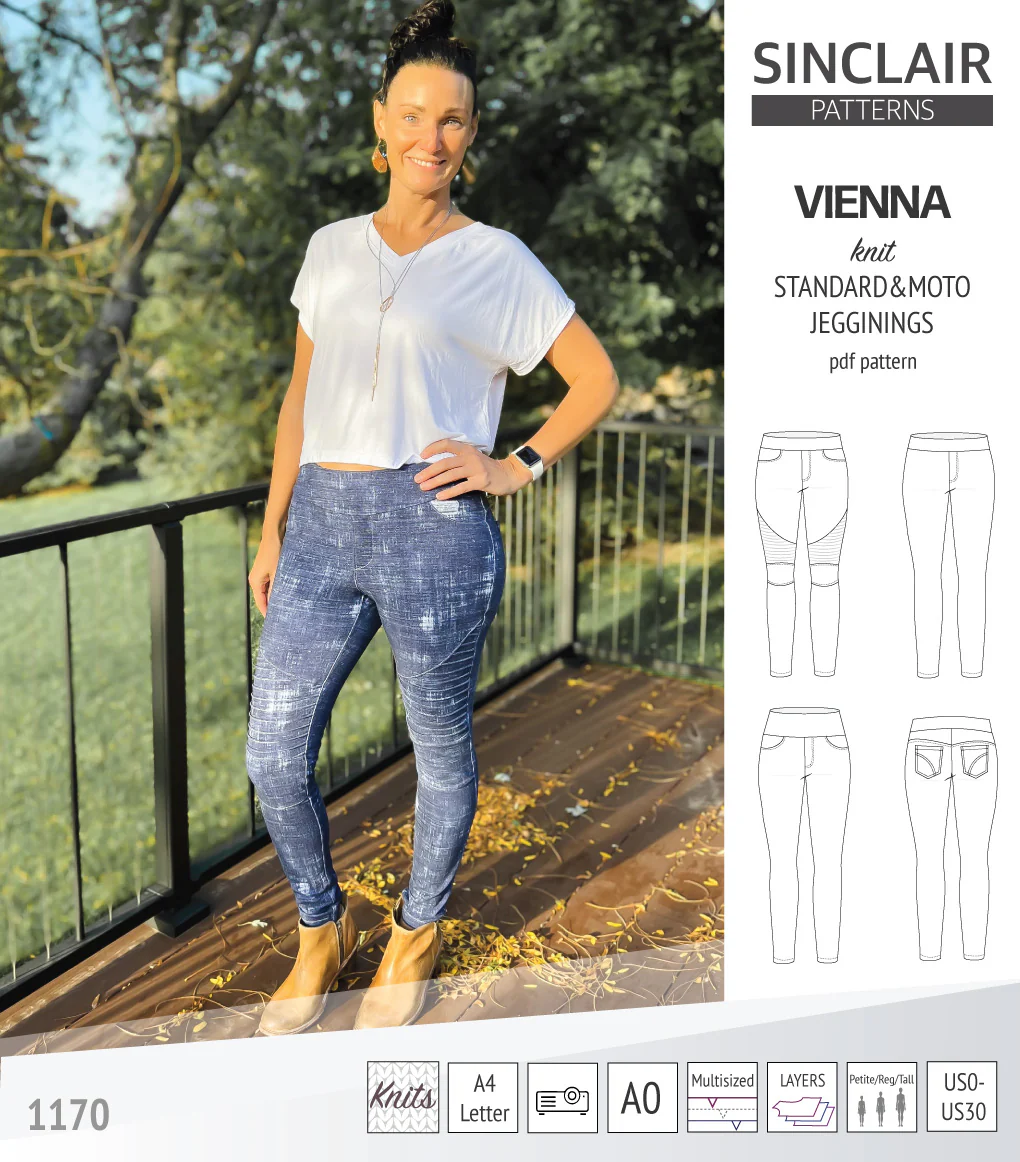 Vienna knit jeggings with moto patch option (PDF) - Image 13