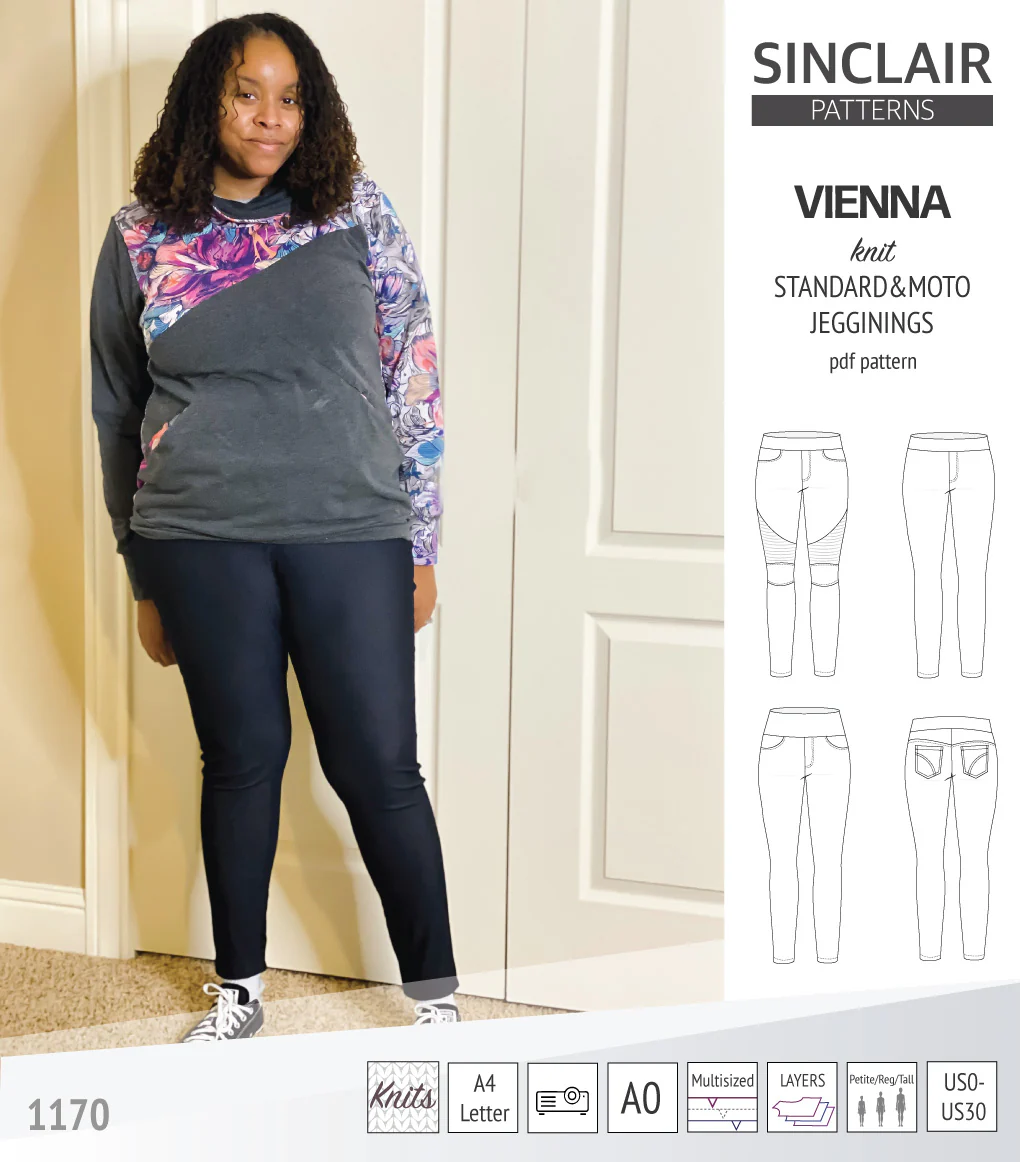 Vienna knit jeggings with moto patch option (PDF) - Image 15