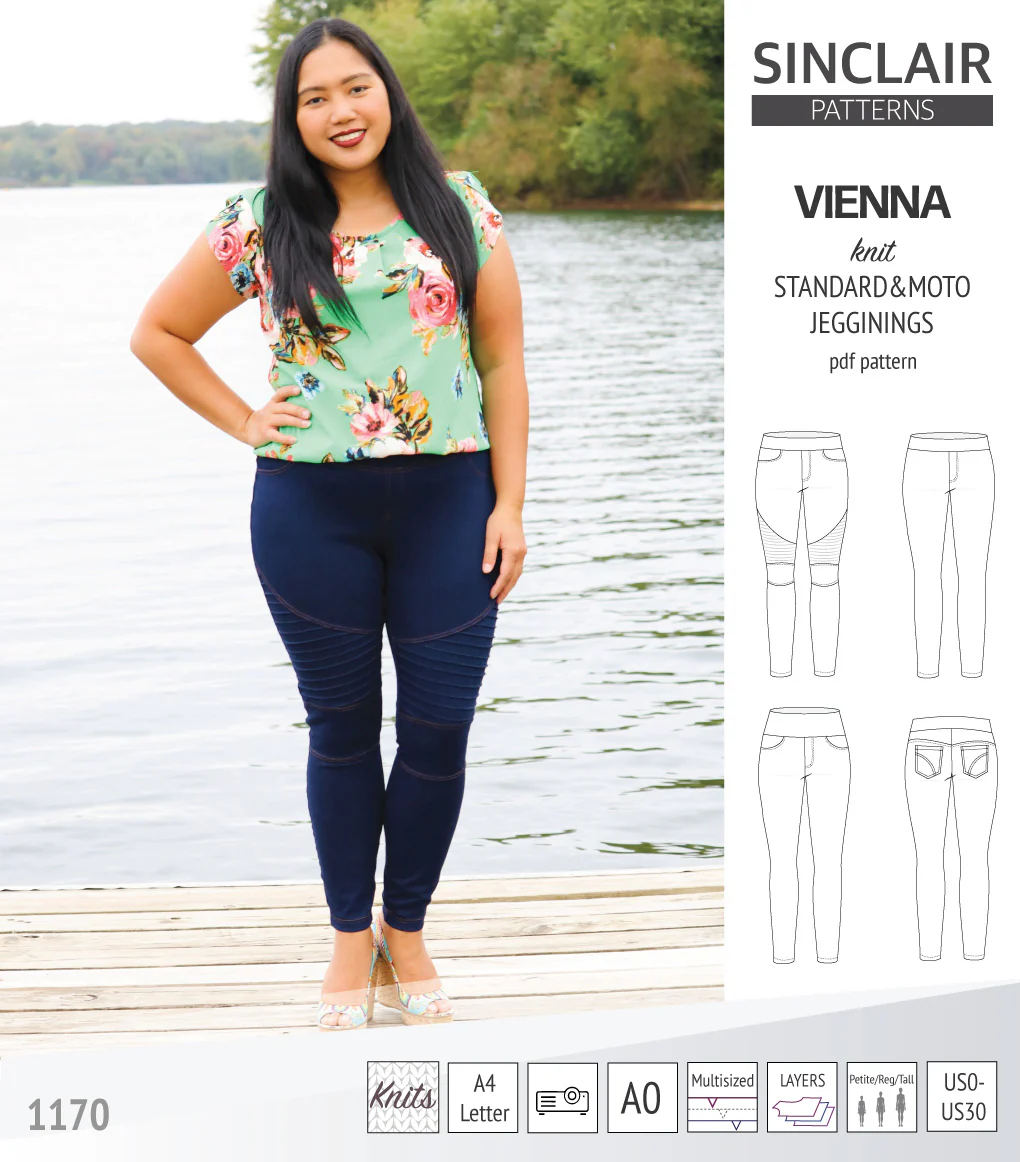 Vienna knit jeggings with moto patch option (PDF) - Image 16