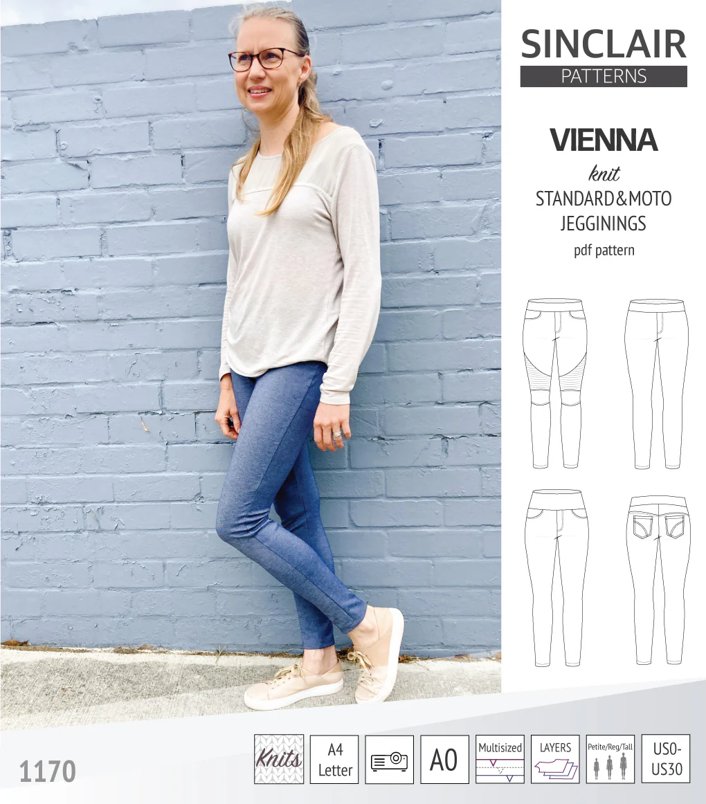 Vienna knit jeggings with moto patch option (PDF) - Image 18