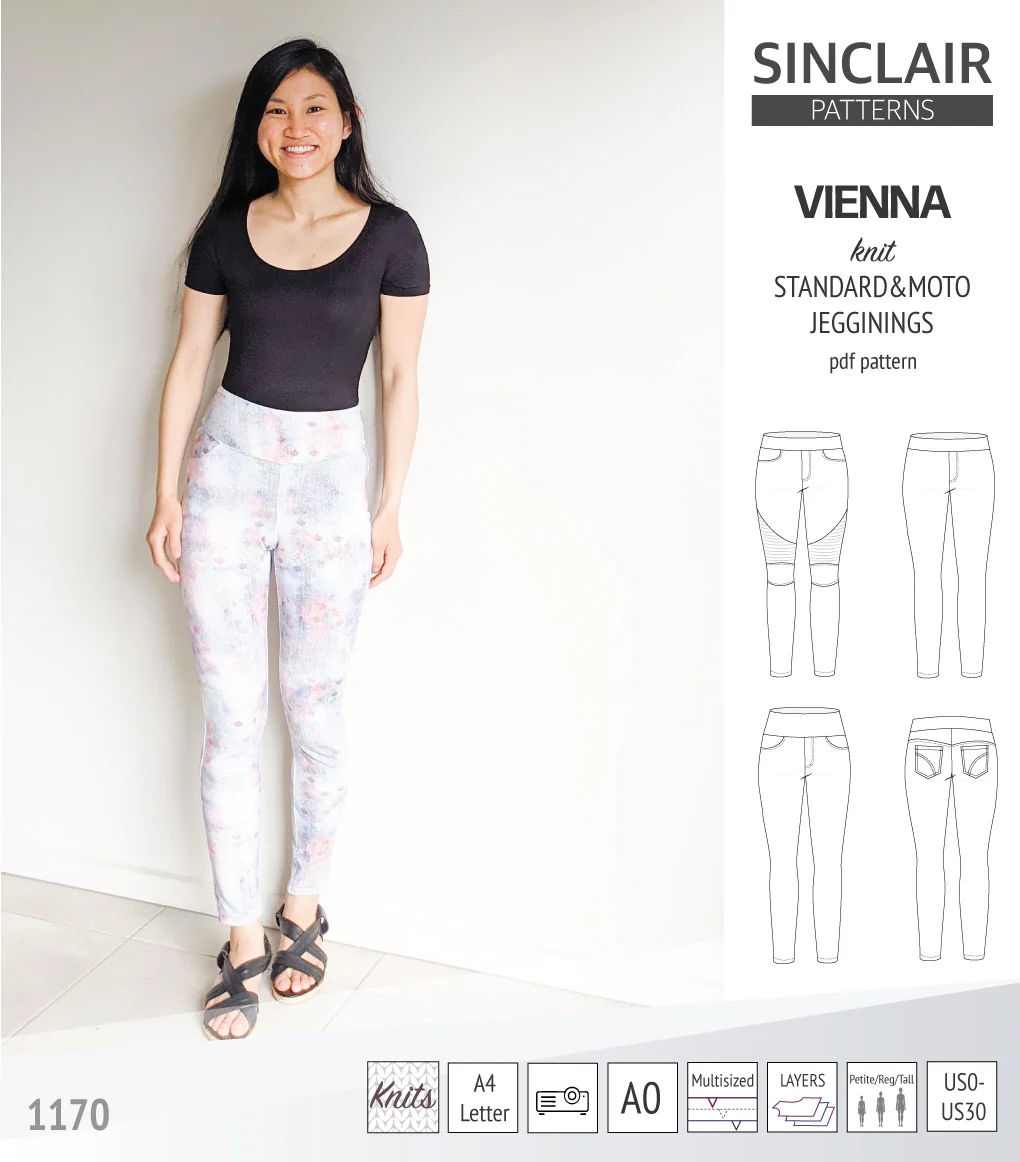 Vienna knit jeggings with moto patch option (PDF) - Image 19