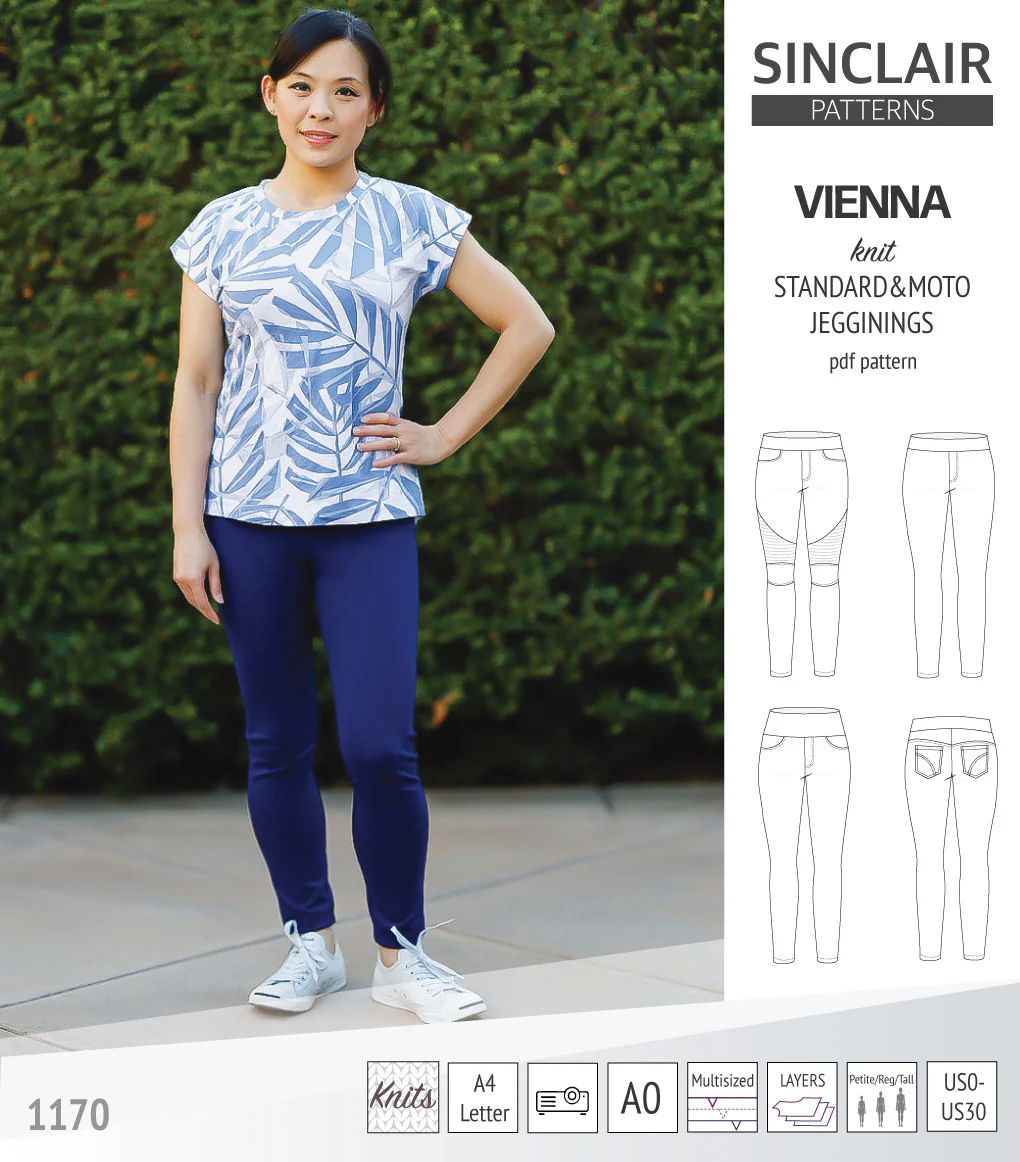 Vienna knit jeggings with moto patch option (PDF) - Image 20