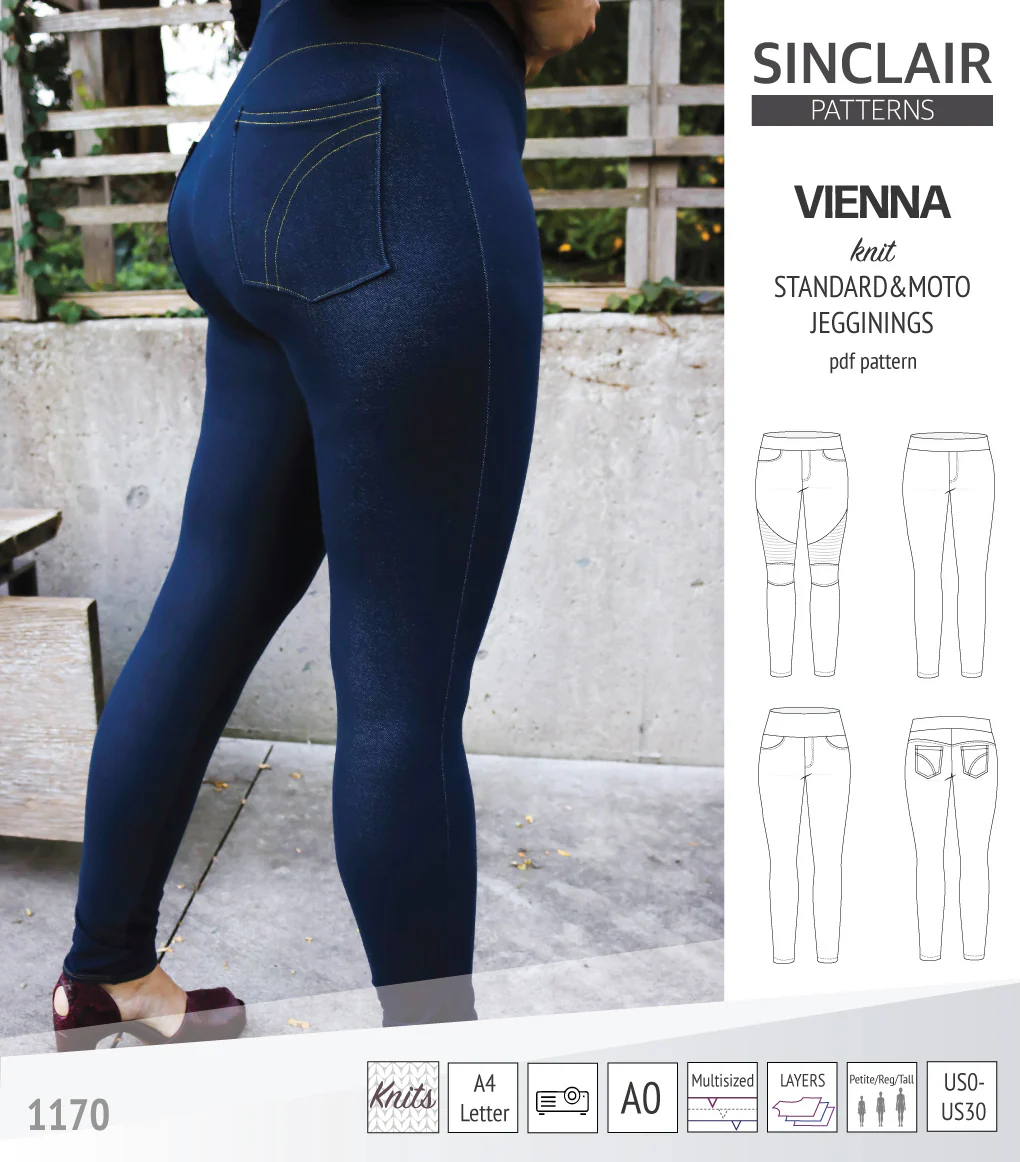 Vienna knit jeggings with moto patch option (PDF) - Image 21