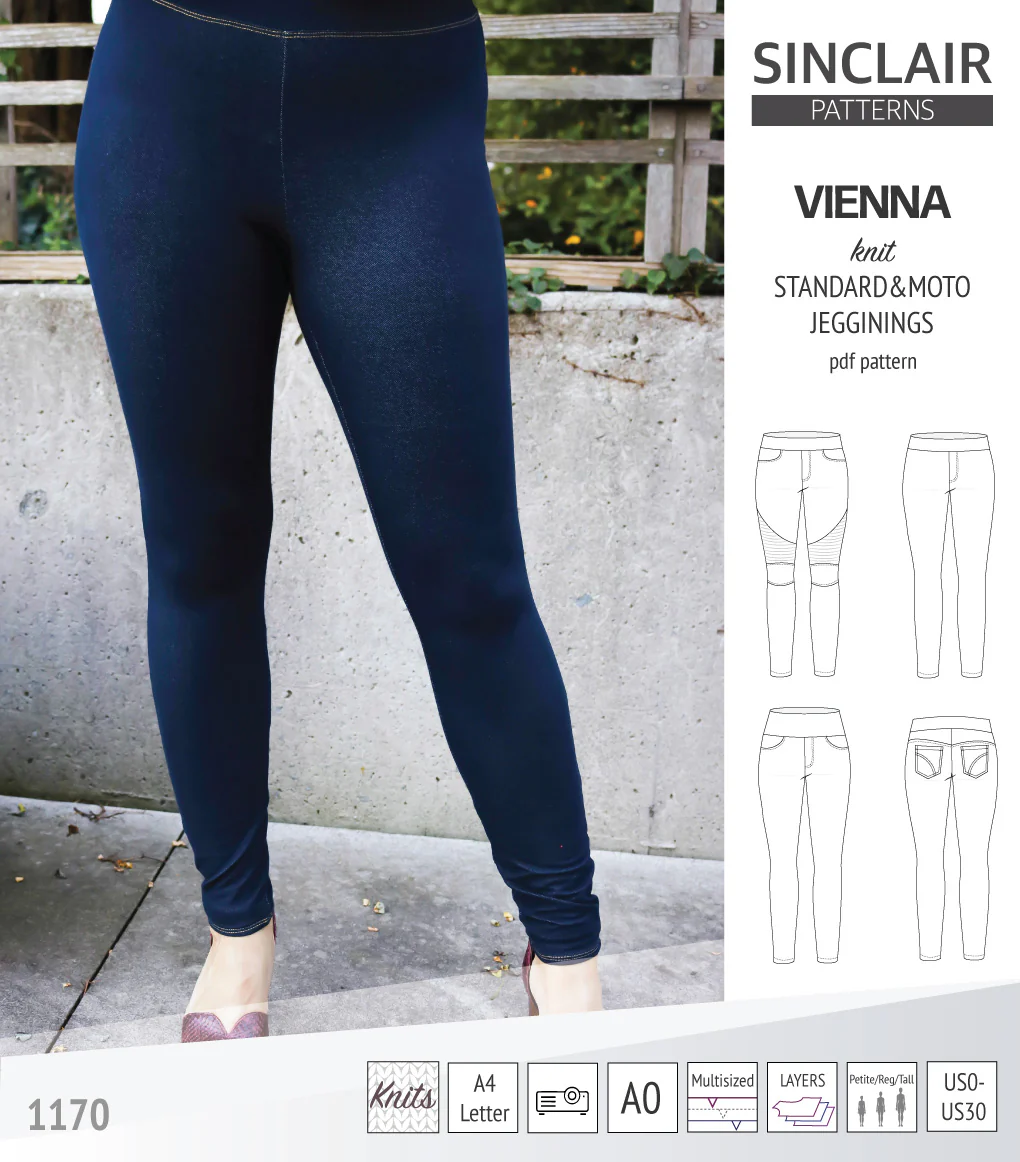 Vienna knit jeggings with moto patch option (PDF) - Image 22