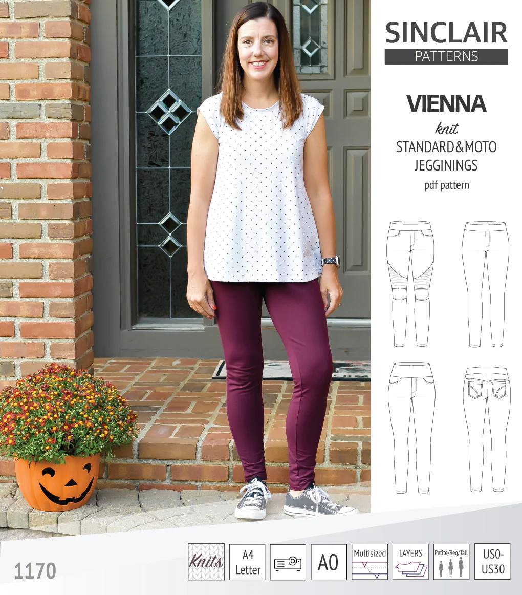 Vienna knit jeggings with moto patch option (PDF) - Image 23
