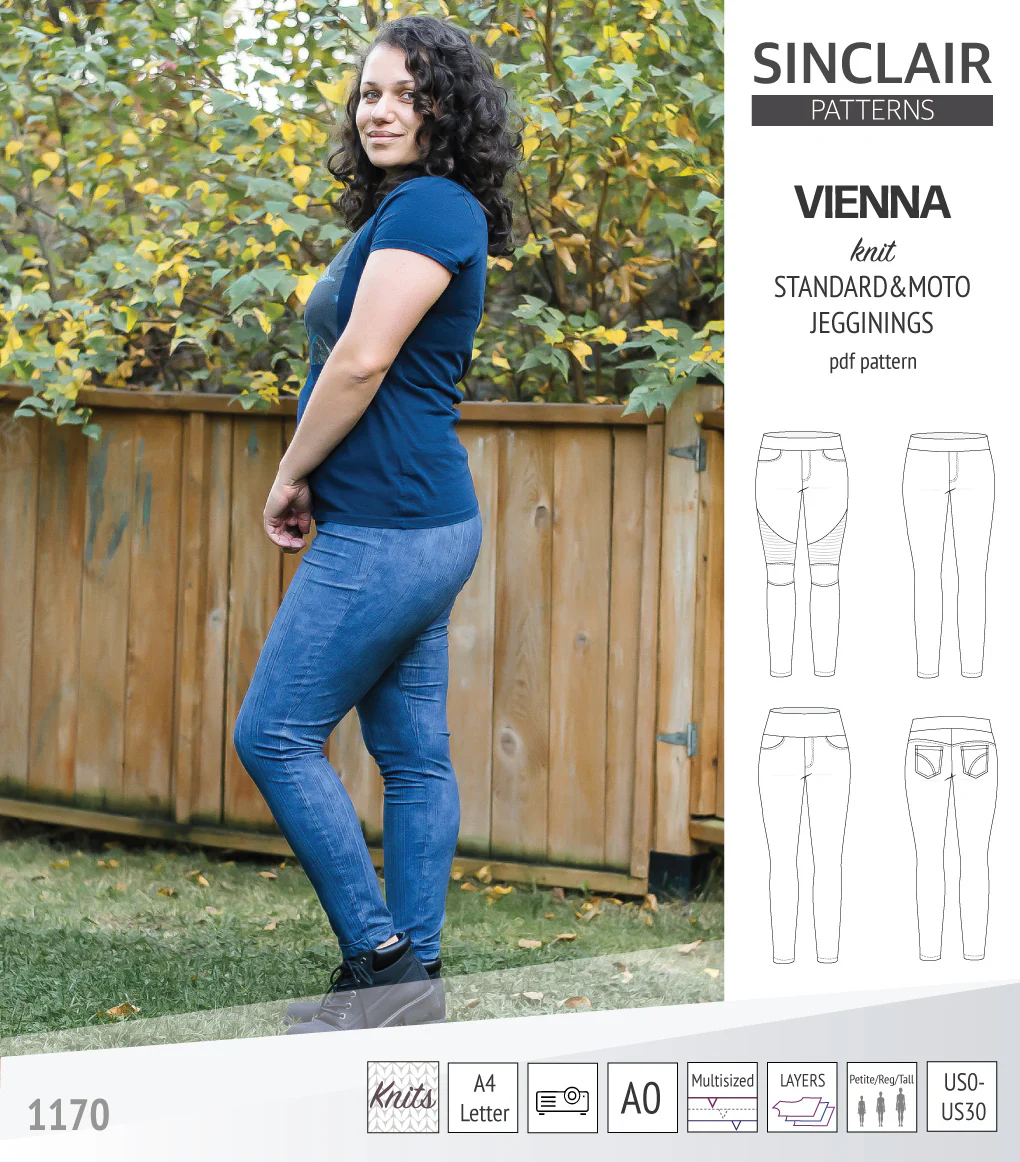 Vienna knit jeggings with moto patch option (PDF) - Image 24
