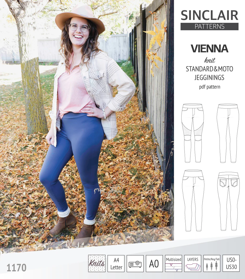 Vienna knit jeggings with moto patch option (PDF) - Image 29