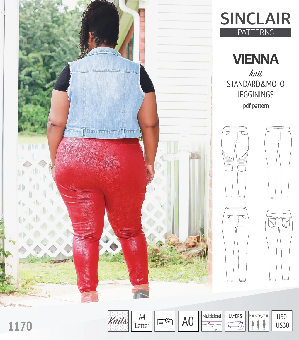 Vienna knit jeggings with moto patch option (PDF) - Image 7