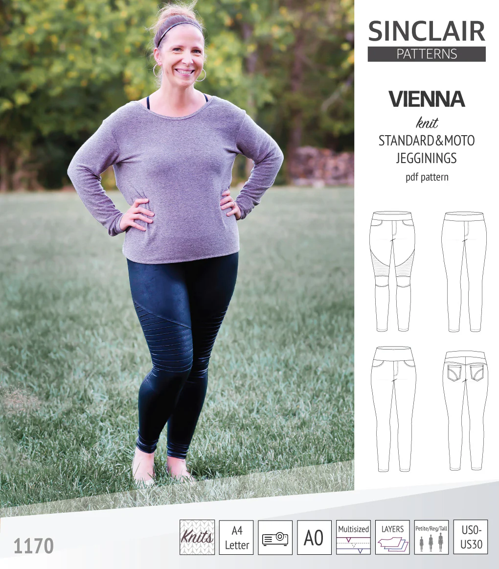 Vienna knit jeggings with moto patch option (PDF) - Image 9