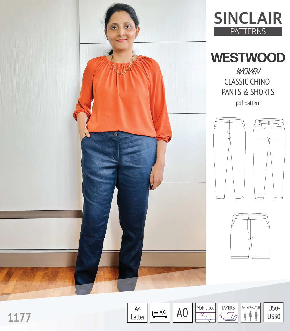 Westwood classic chino trousers for woven fabrics (PDF) - Image 16