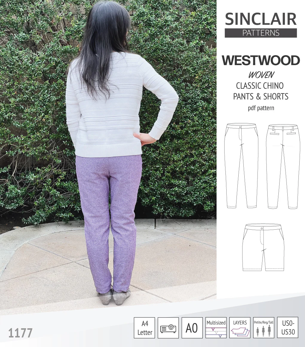 Westwood classic chino trousers for woven fabrics (PDF) - Image 3